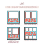 I Love You Papa Photo Frame - The Caring Creative