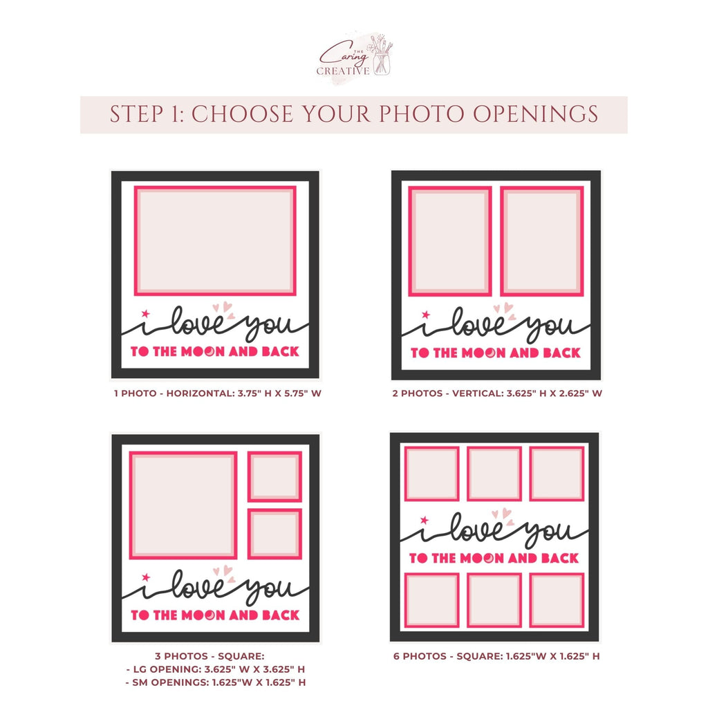 I Love You To The Moon and Back Photo Frame - The Caring Creative