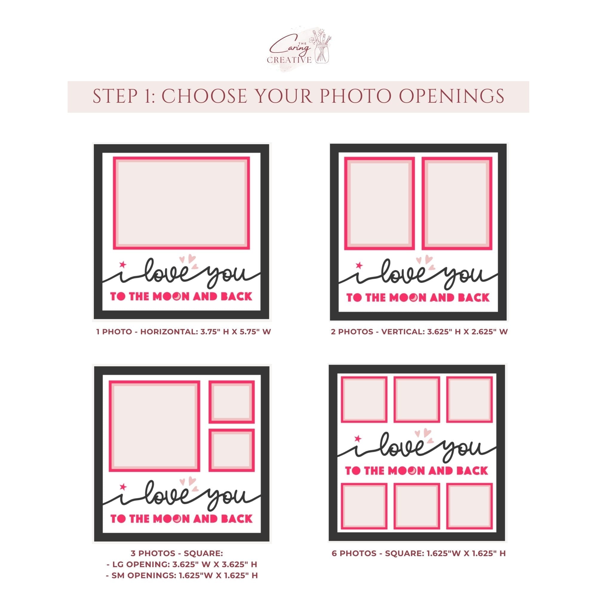 I Love You To The Moon and Back Photo Frame - The Caring Creative