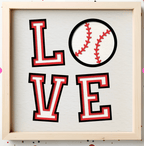 LOVE Baseball Photo Frame - The Caring Creative