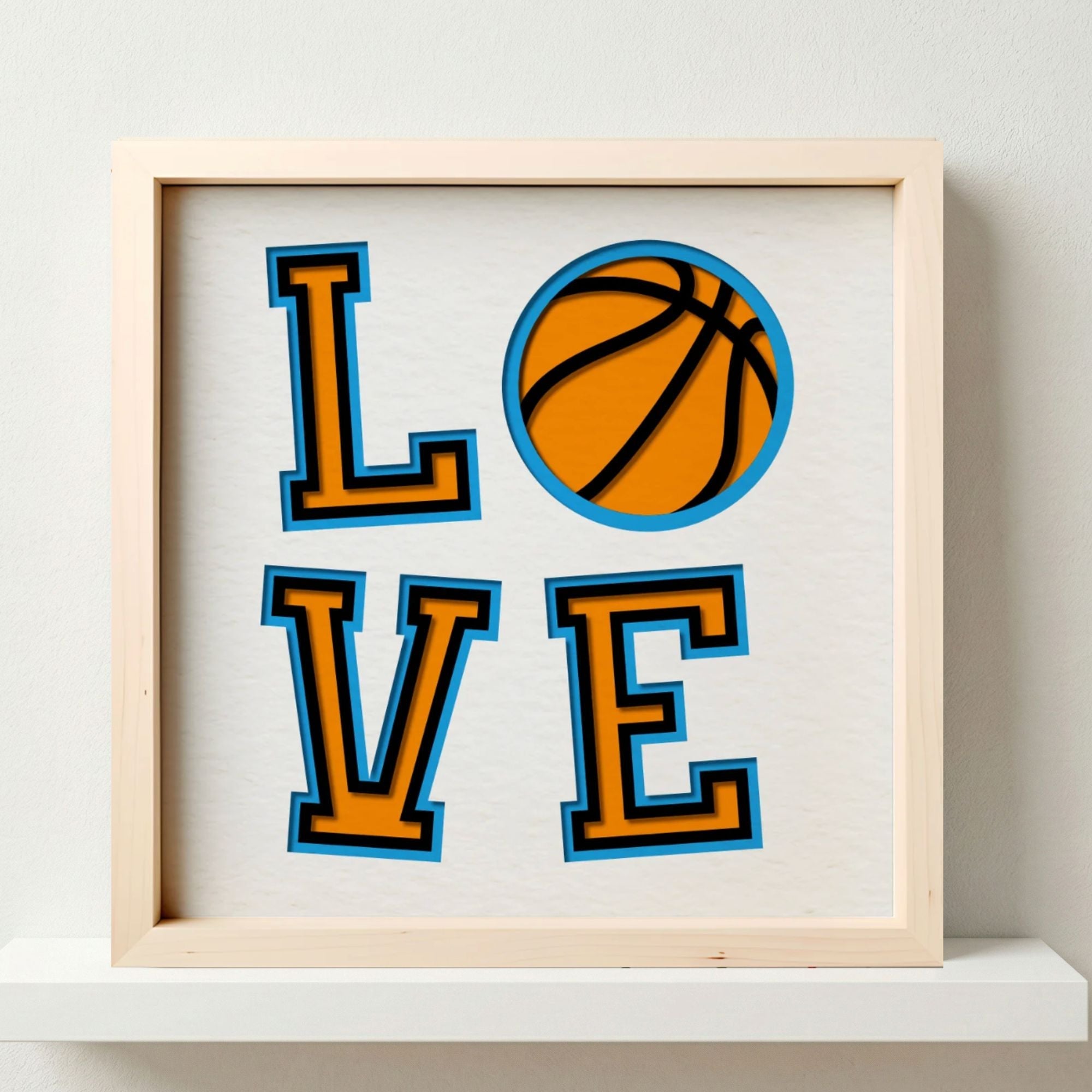 LOVE Basketball Photo Frame - The Caring Creative