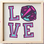 LOVE Cheer Photo Frame - The Caring Creative