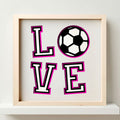 LOVE Soccer Photo Frame - The Caring Creative
