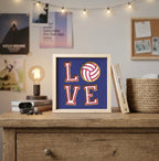 LOVE Volleyball Photo Frame - The Caring Creative