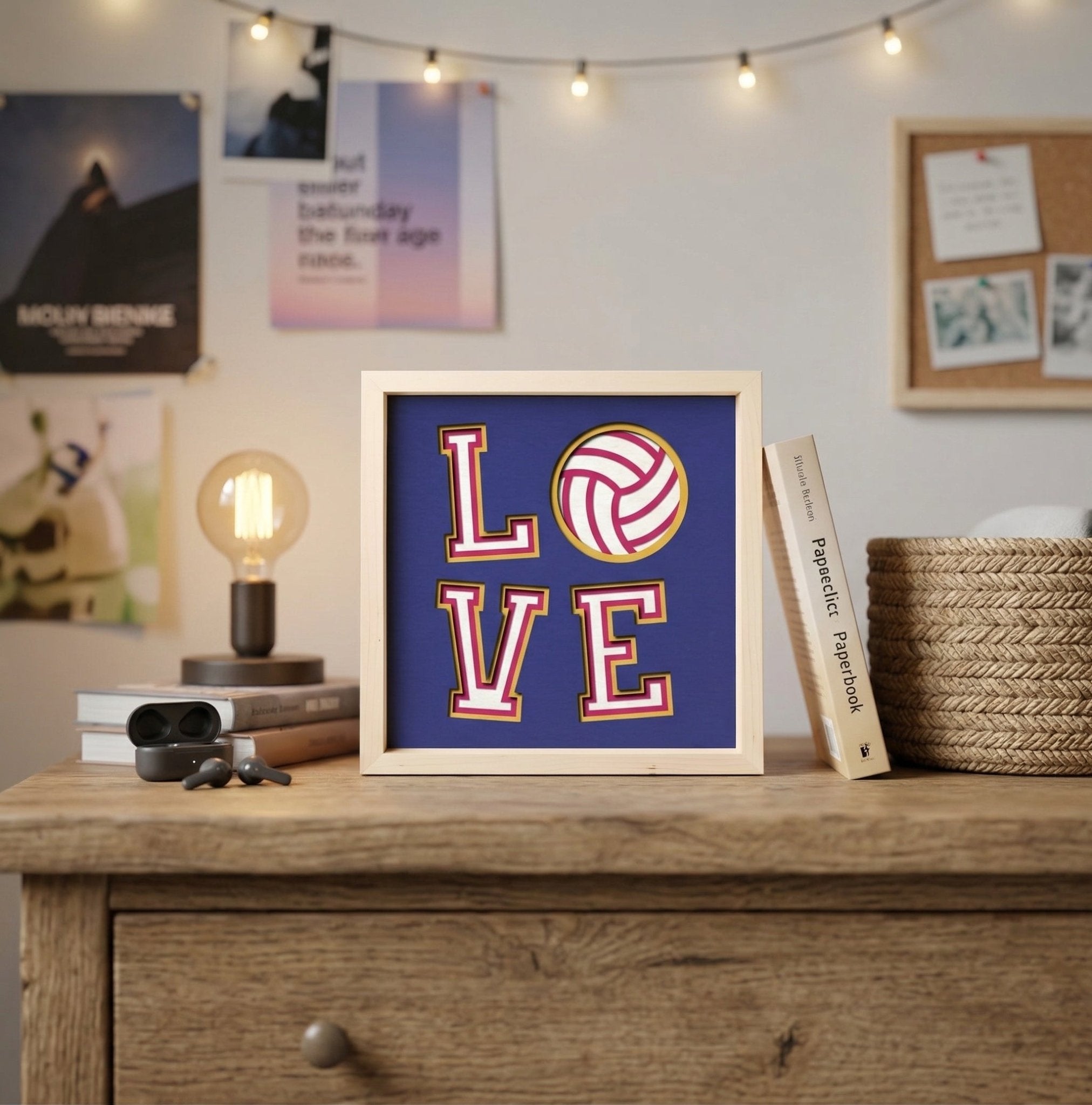 LOVE Volleyball Photo Frame - The Caring Creative