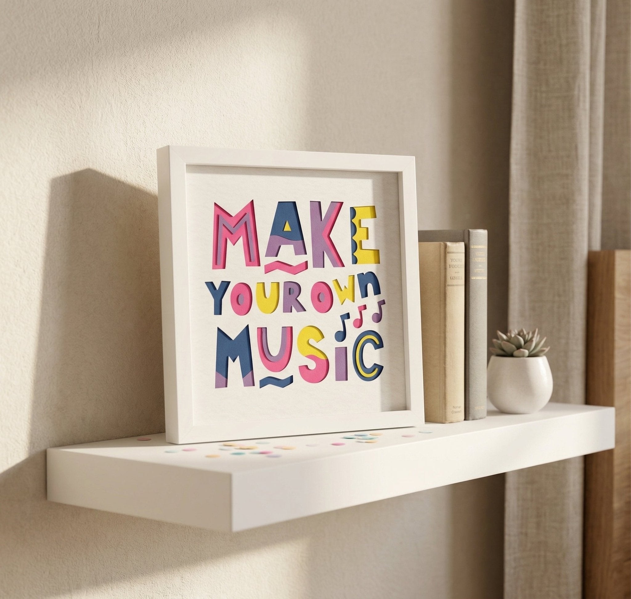 Make Your Own Music Photo Frame - The Caring Creative