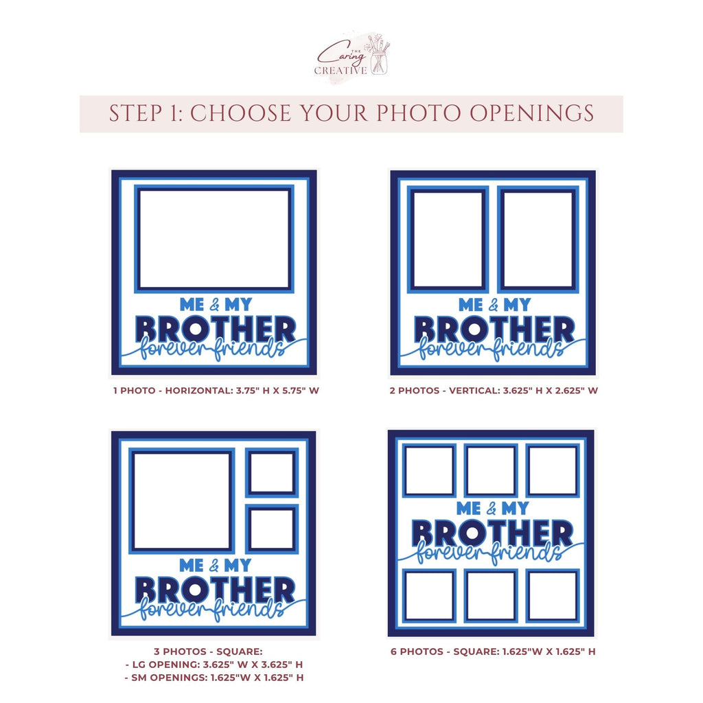 Me & My Brother Forever Friends Photo Frame - The Caring Creative