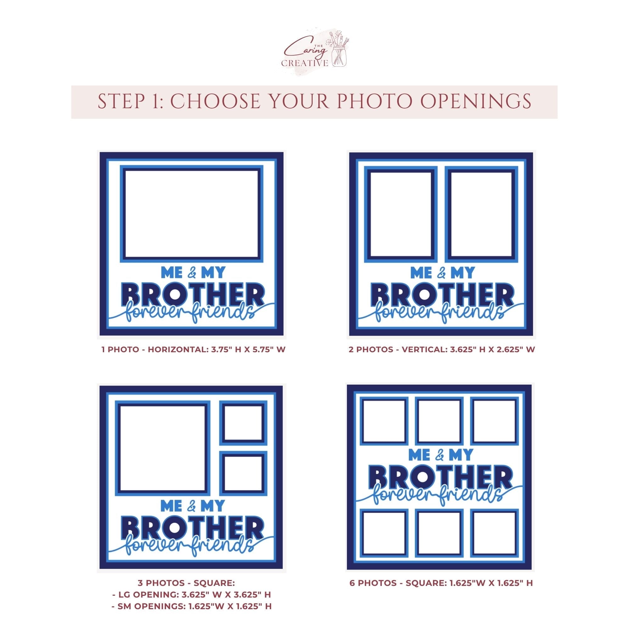Me & My Brother Forever Friends Photo Frame - The Caring Creative