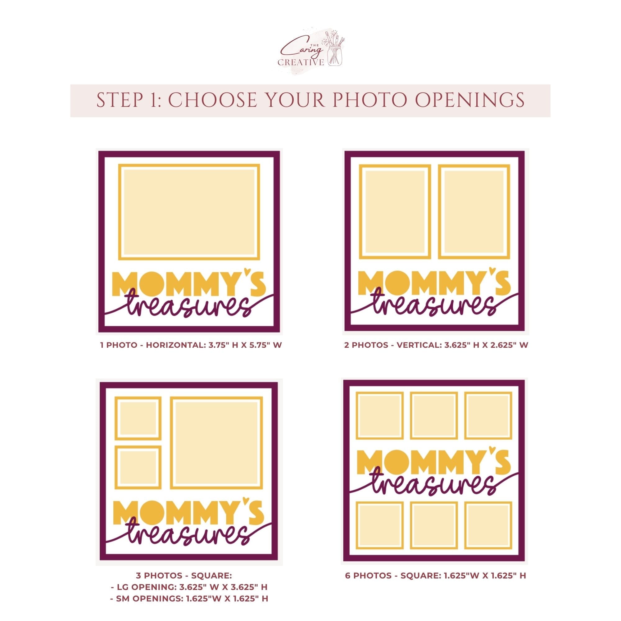 Mommy's Treasures Photo Frame - The Caring Creative