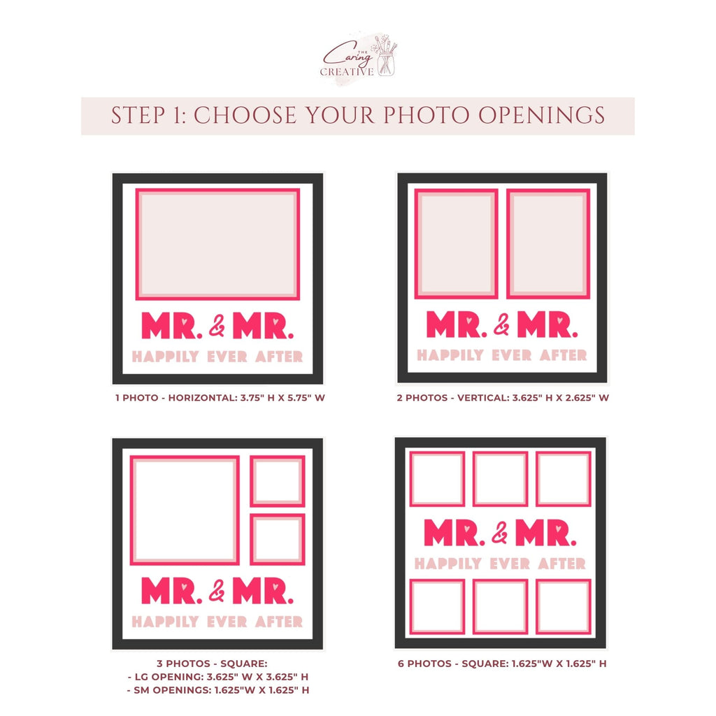 Mr. and Mr. Happily Ever After Photo Frame - The Caring Creative