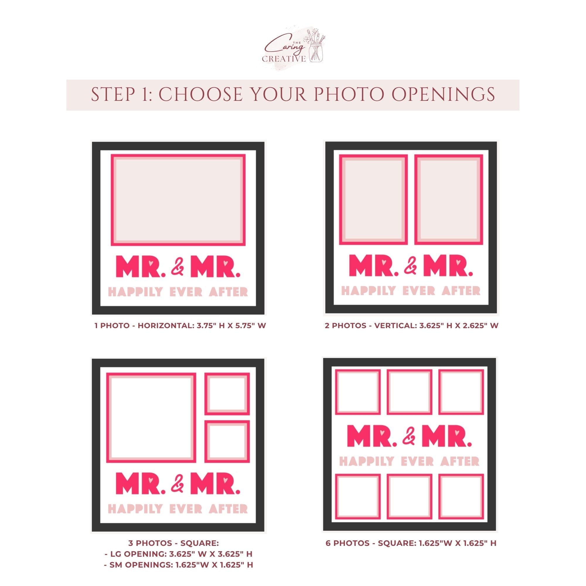 Mr. and Mr. Happily Ever After Photo Frame - The Caring Creative