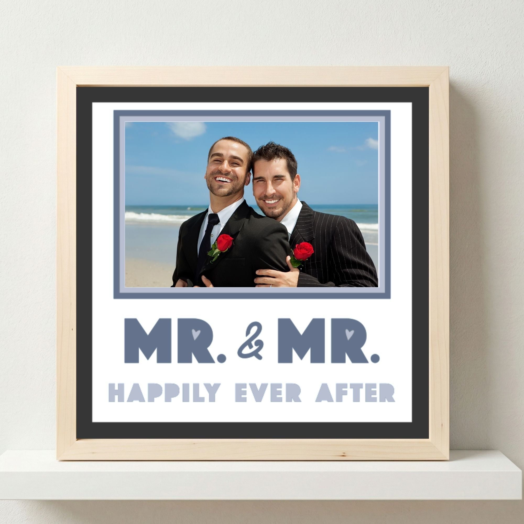 Mr. and Mr. Happily Ever After Photo Frame - The Caring Creative