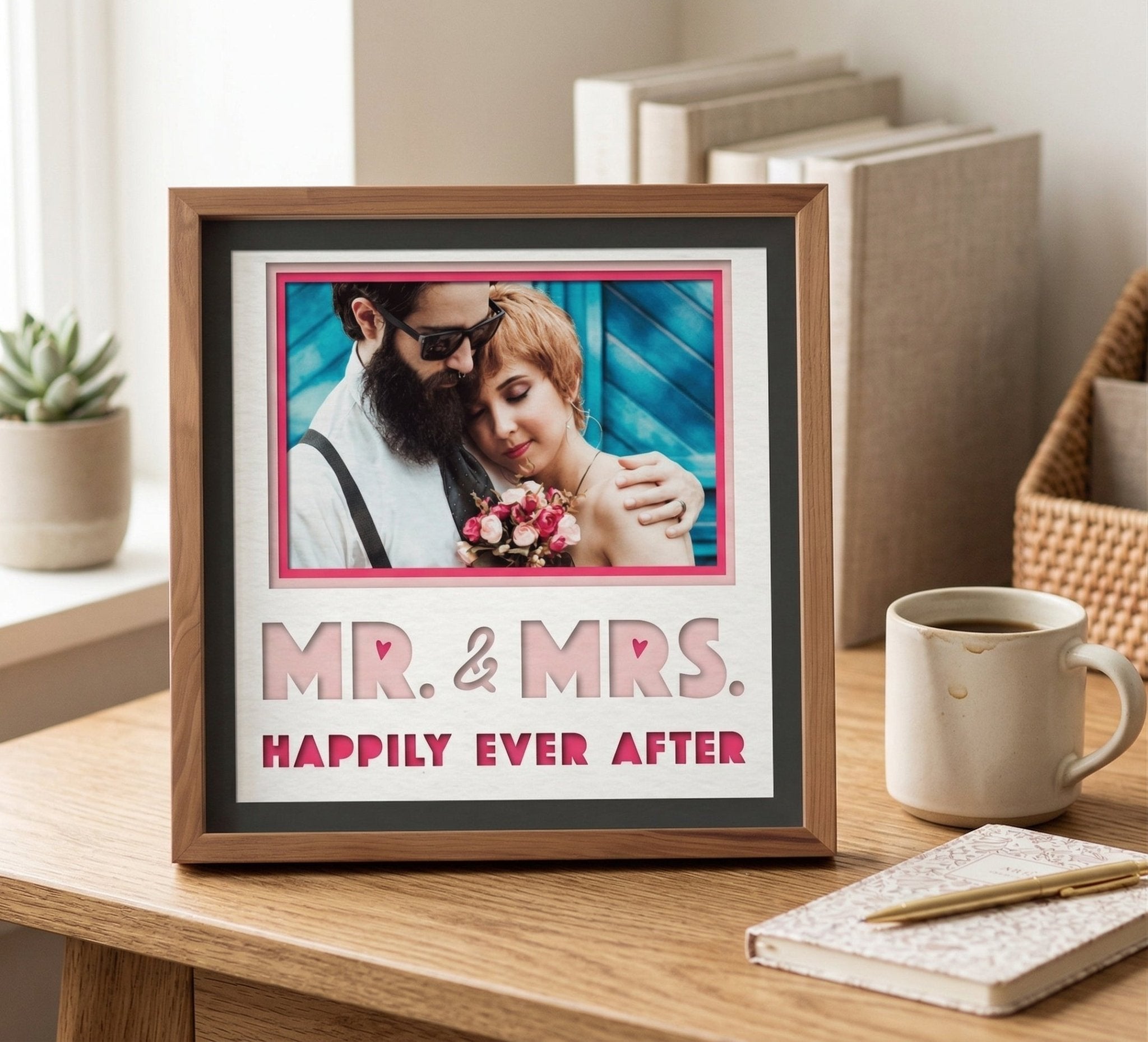 Mr. and Mrs. Photo Frame - The Caring Creative