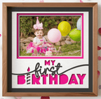 My First Birthday Photo Frame - The Caring Creative