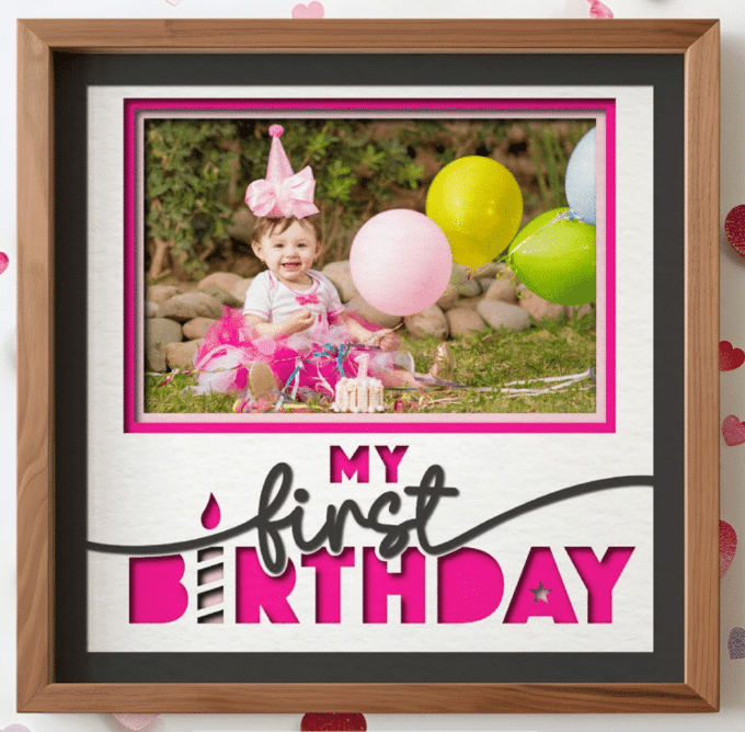 My First Birthday Photo Frame - The Caring Creative