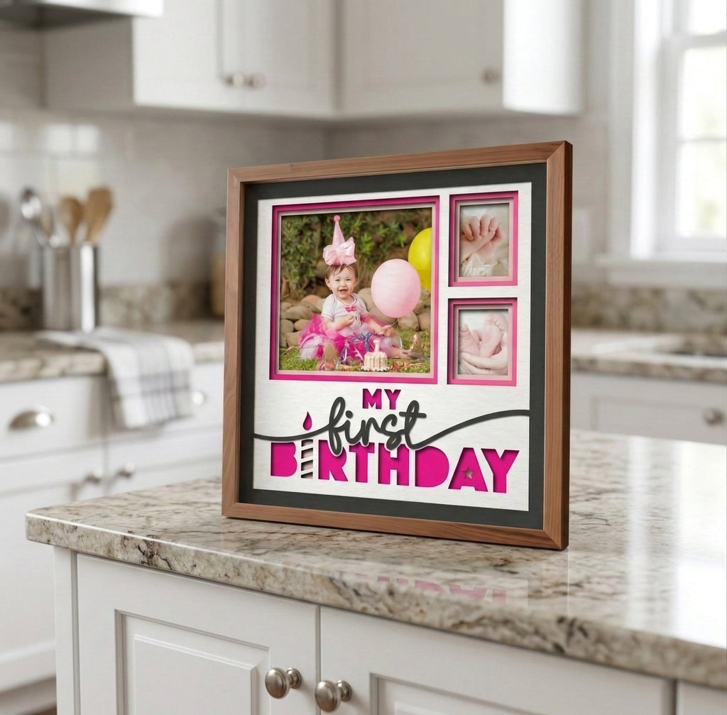 My First Birthday Photo Frame - The Caring Creative
