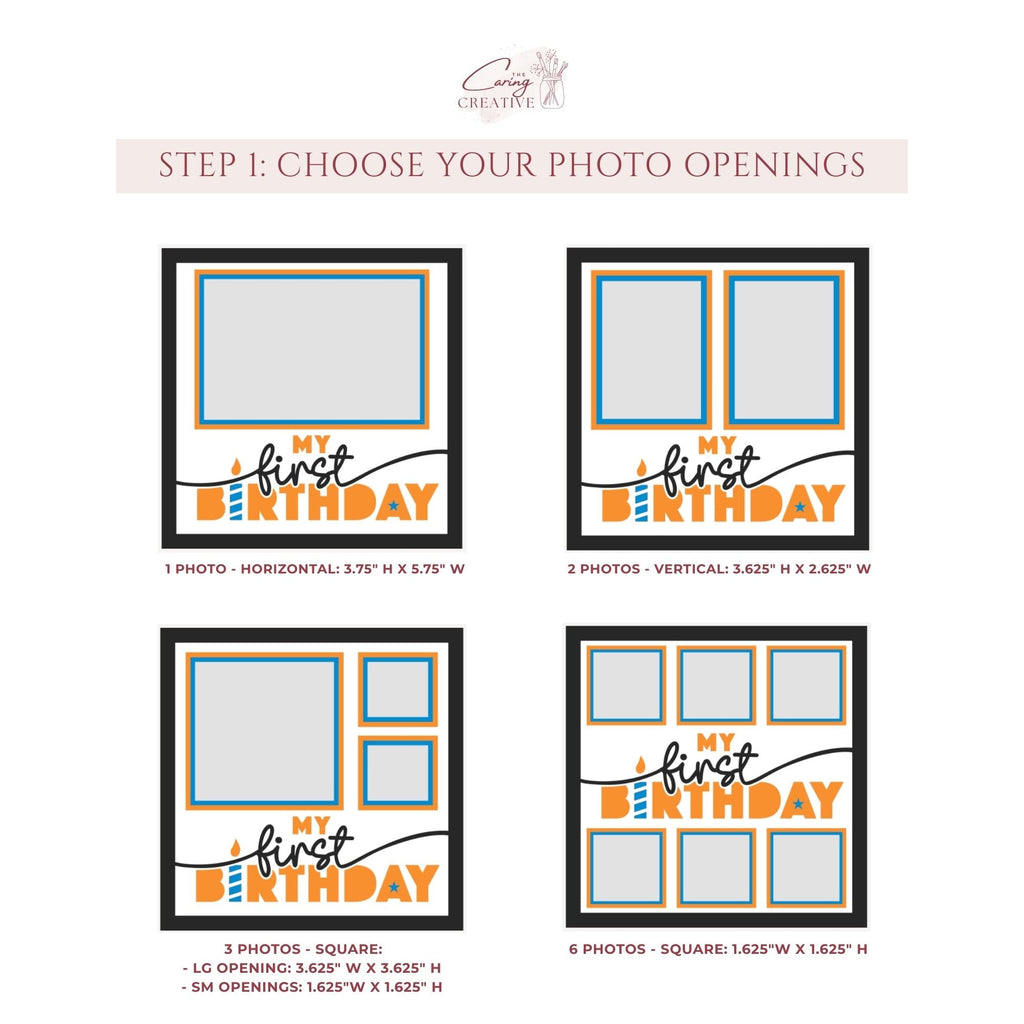 My First Birthday Photo Frame - The Caring Creative