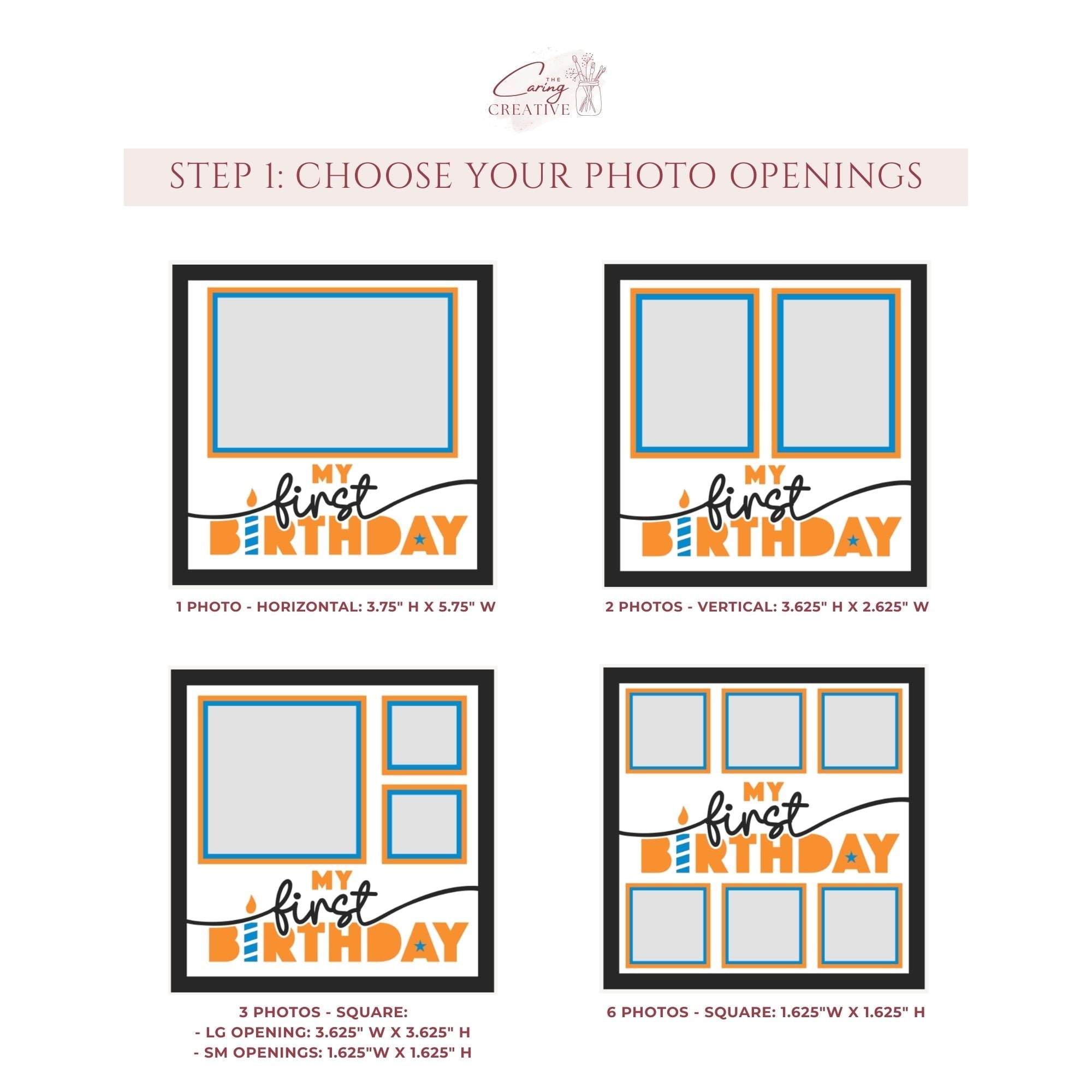 My First Birthday Photo Frame - The Caring Creative