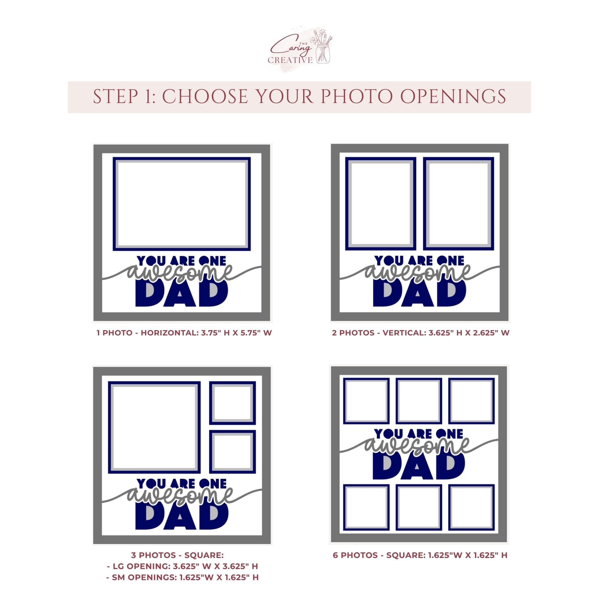 One Awesome Dad Photo Frame - The Caring Creative