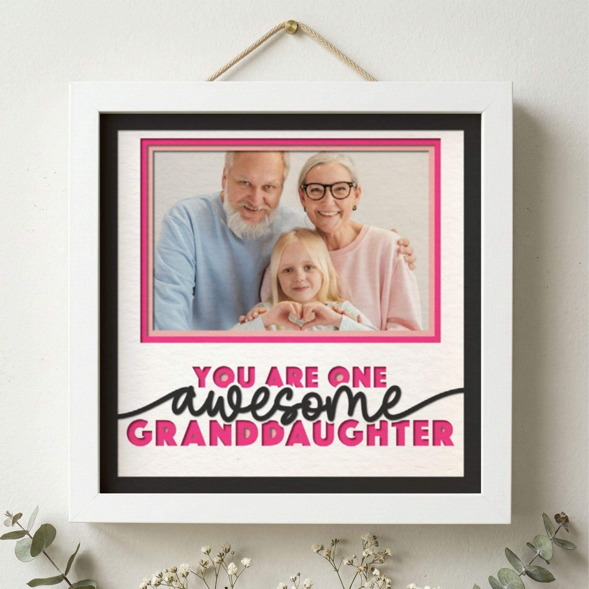 One Awesome Granddaughter Photo Frame - The Caring Creative