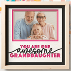 One Awesome Granddaughter Photo Frame - The Caring Creative