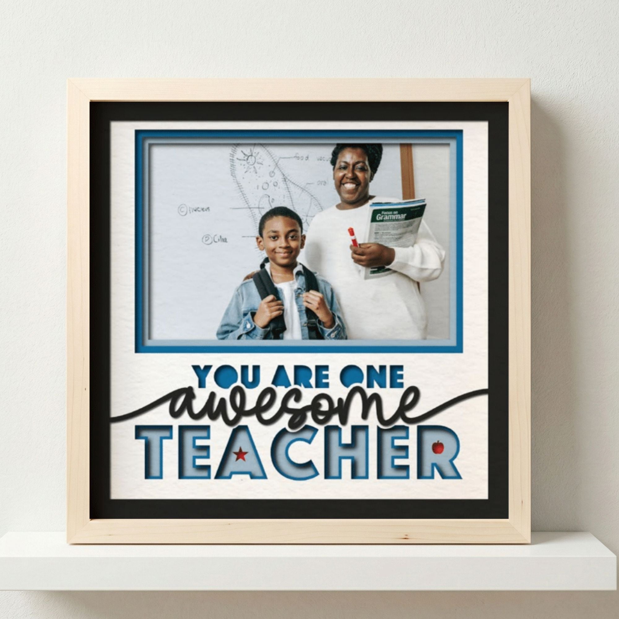 One Awesome Teacher Photo Frame - The Caring Creative