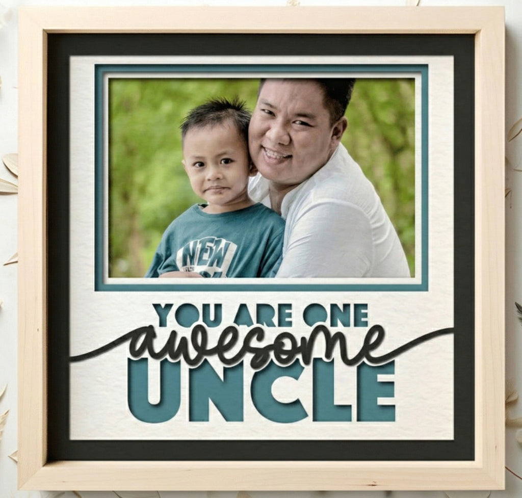 One Awesome Uncle Photo Frame Kit