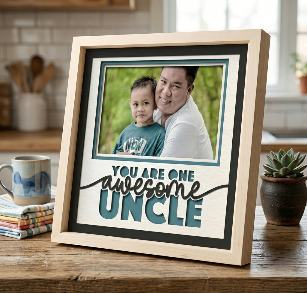 One Awesome Uncle Photo Frame Kit