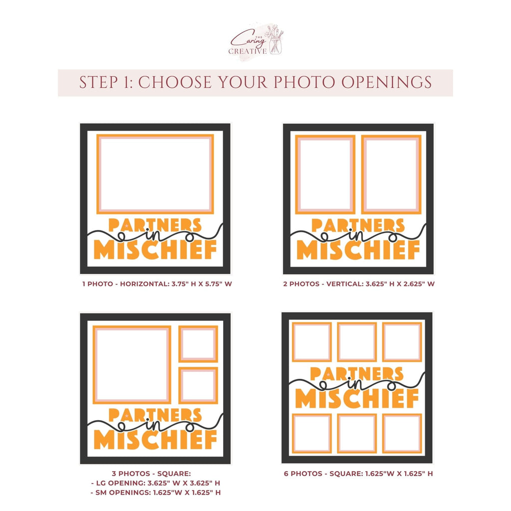 Partners In Mischief Photo Frame - The Caring Creative