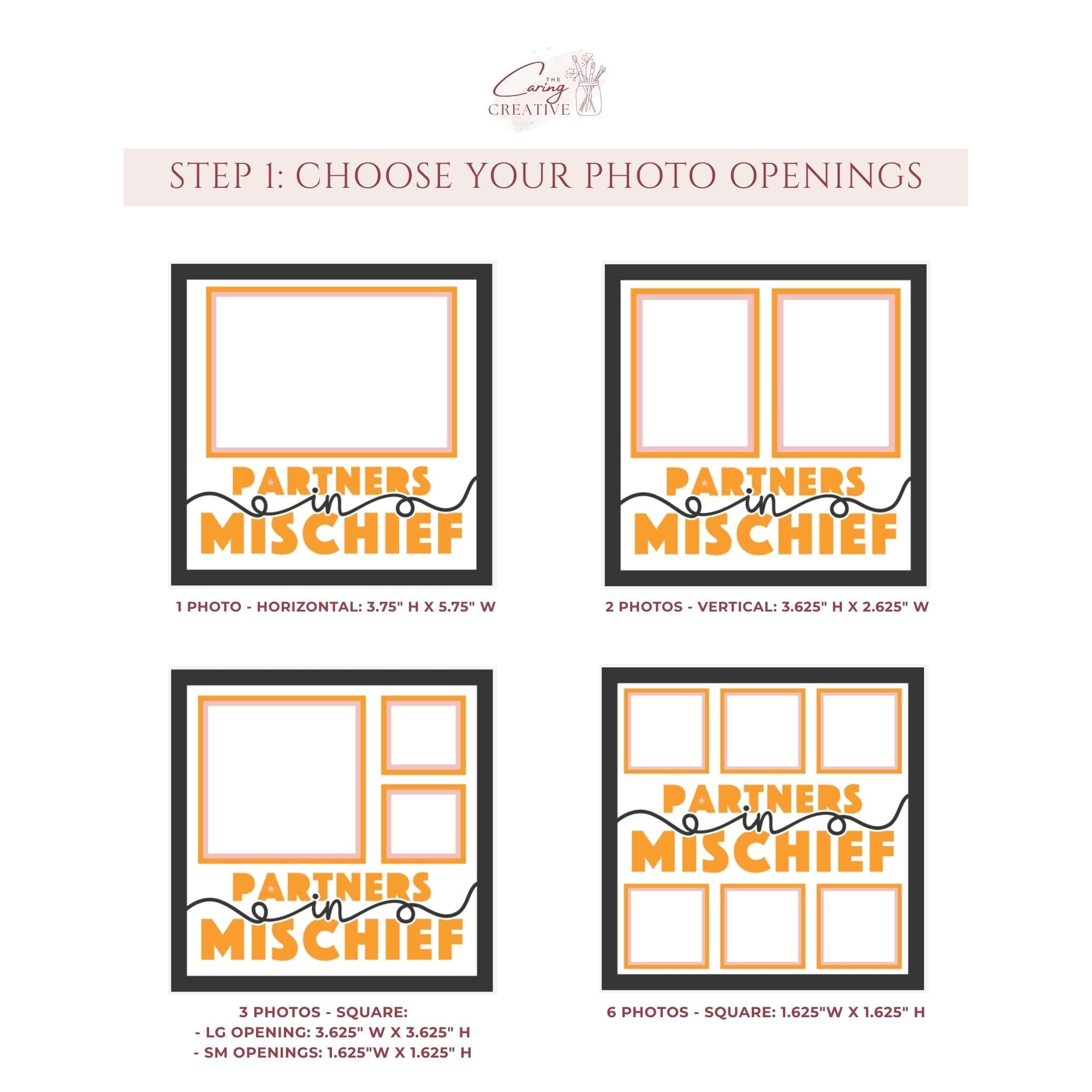 Partners In Mischief Photo Frame - The Caring Creative