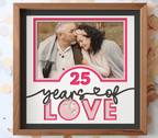 Personalized Anniversary Years of Love Photo Frame - The Caring Creative