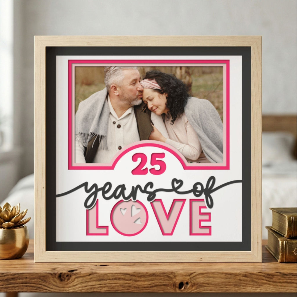 Personalized Anniversary Years of Love Photo Frame - The Caring Creative