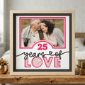 Personalized Anniversary Years of Love Photo Frame - The Caring Creative