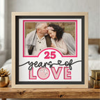 Personalized Anniversary Years of Love Photo Frame - The Caring Creative