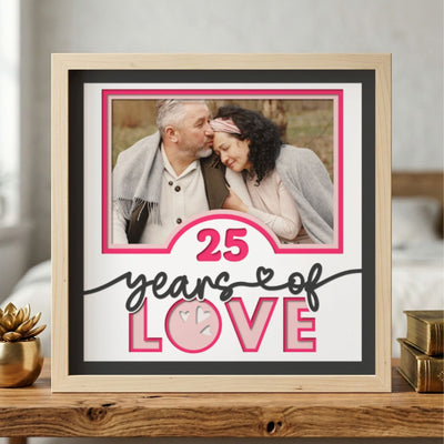Personalized Anniversary Years of Love Photo Frame - The Caring Creative