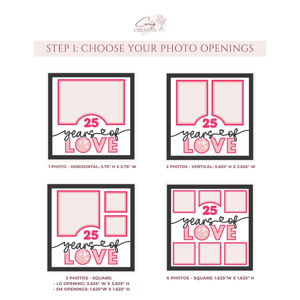 Personalized Anniversary Years of Love Photo Frame - The Caring Creative