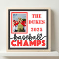 Personalized Baseball Champs Photo Frame - The Caring Creative