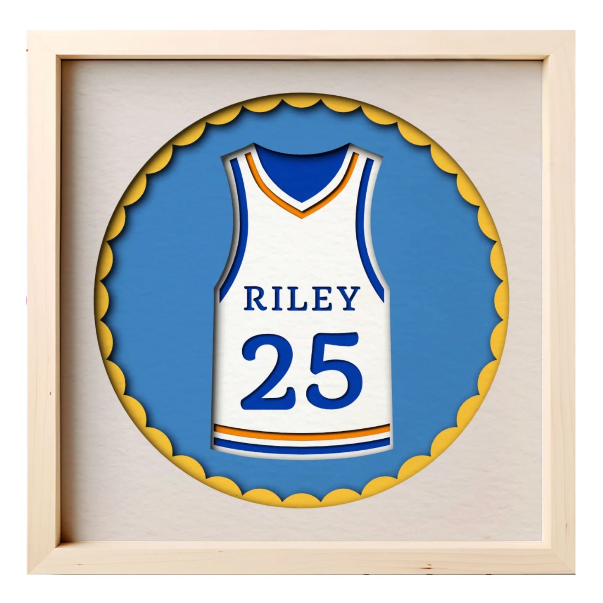 Personalized Basketball Jersey Photo Frame - The Caring Creative