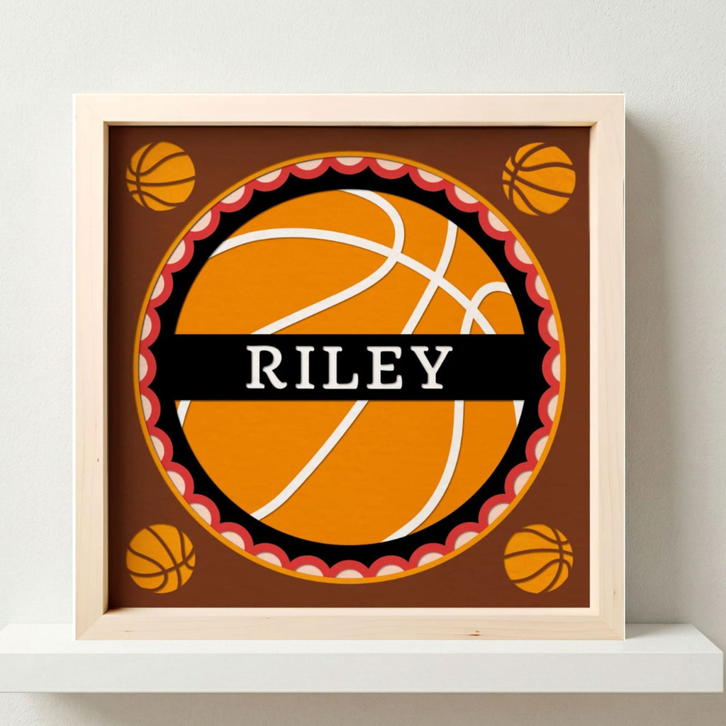Personalized Basketball Sign Photo Frame - The Caring Creative