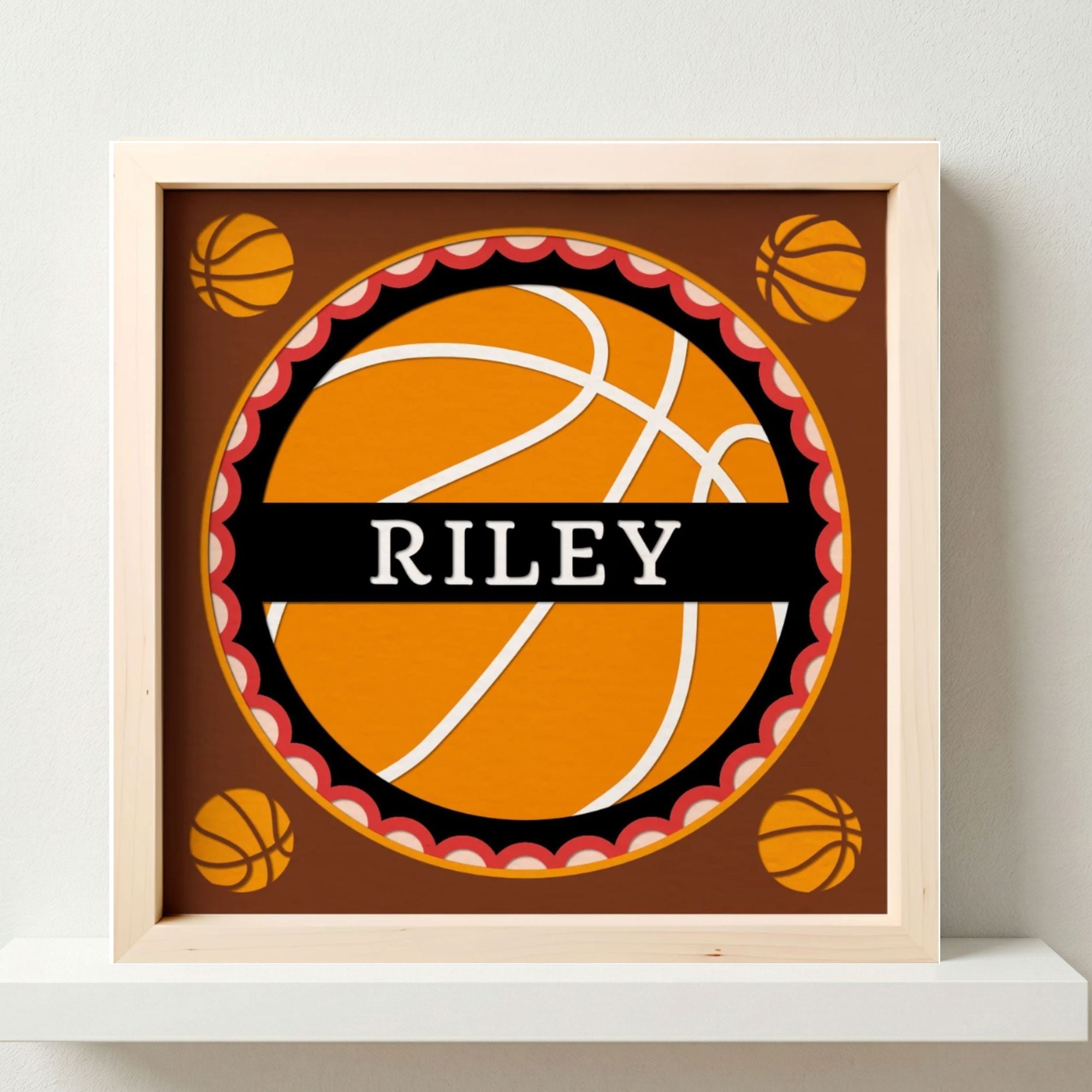 Personalized Basketball Sign Photo Frame - The Caring Creative