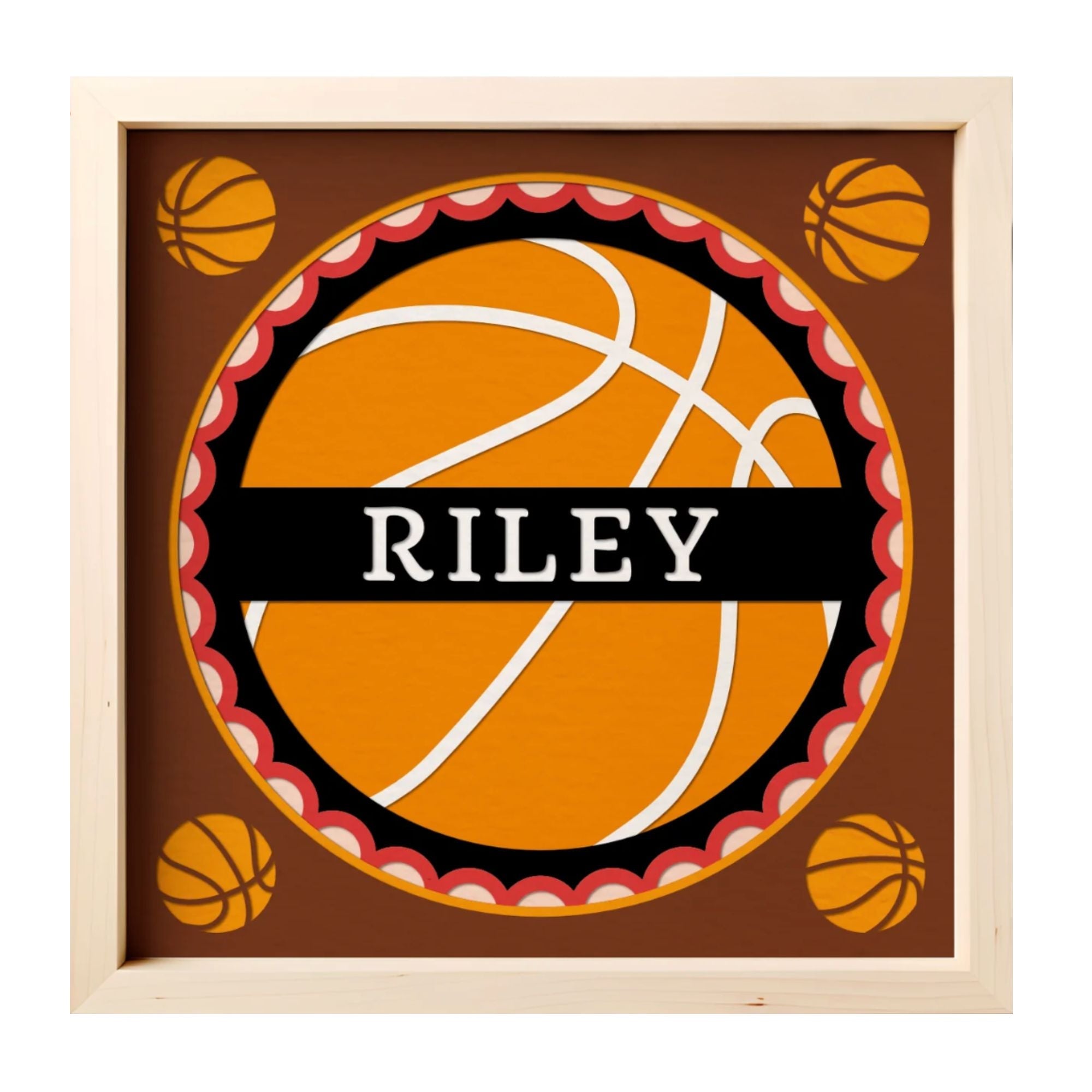 Personalized Basketball Sign Photo Frame - The Caring Creative