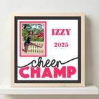 Personalized Cheer Champ Photo Frame - The Caring Creative