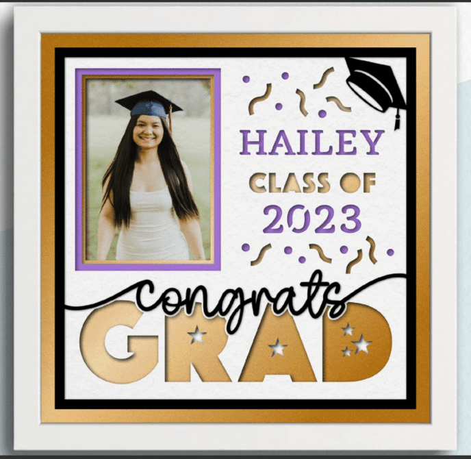 Personalized Congrats Grad Photo Frame - The Caring Creative