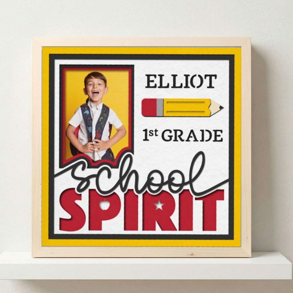 Personalized School Spirit Photo Frame - The Caring Creative