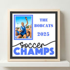 Personalized Soccer Champs Photo Frame - The Caring Creative