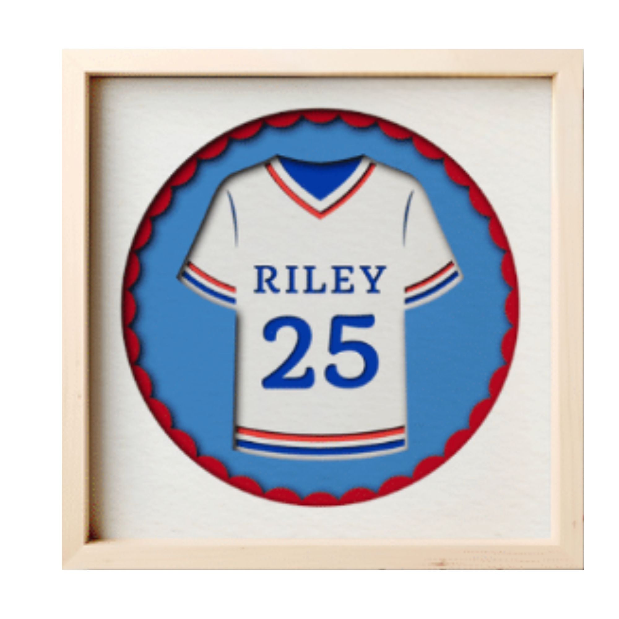 Personalized Soccer Jersey Photo Frame - The Caring Creative