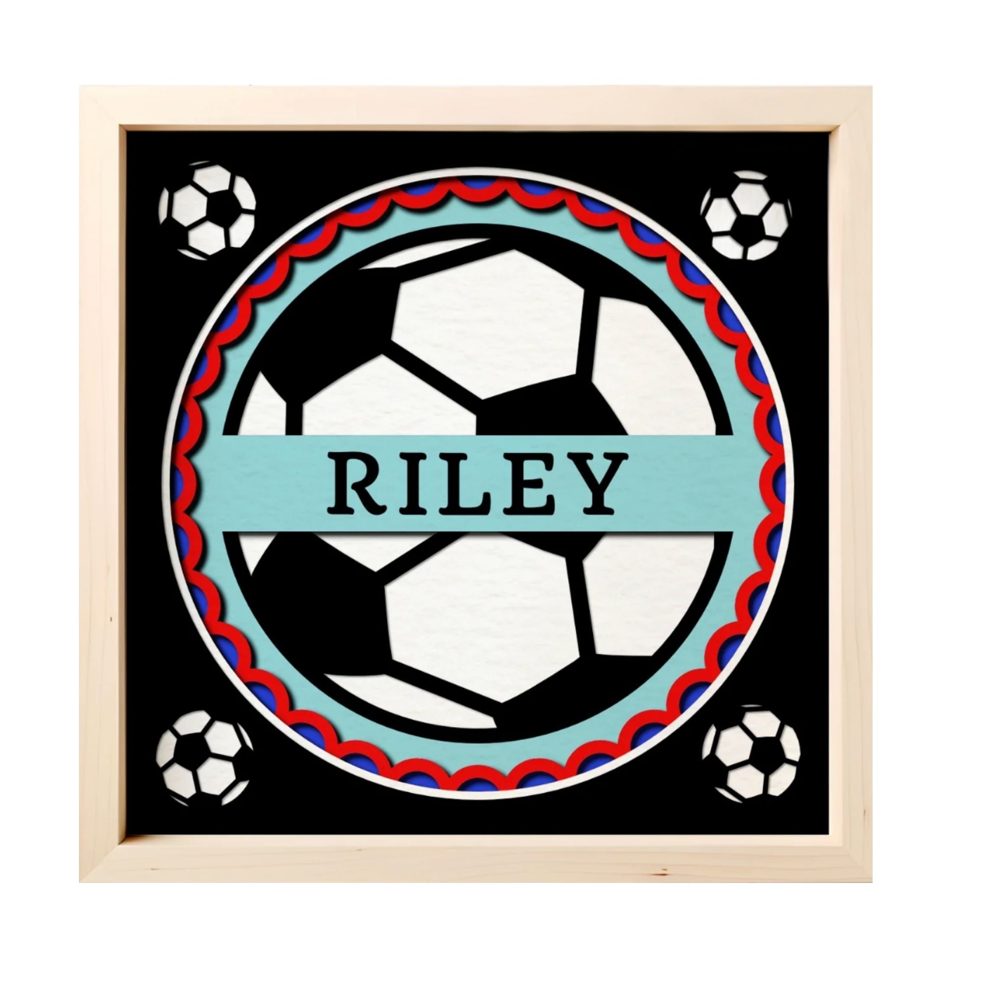 Personalized Soccer Sign Photo Frame - The Caring Creative