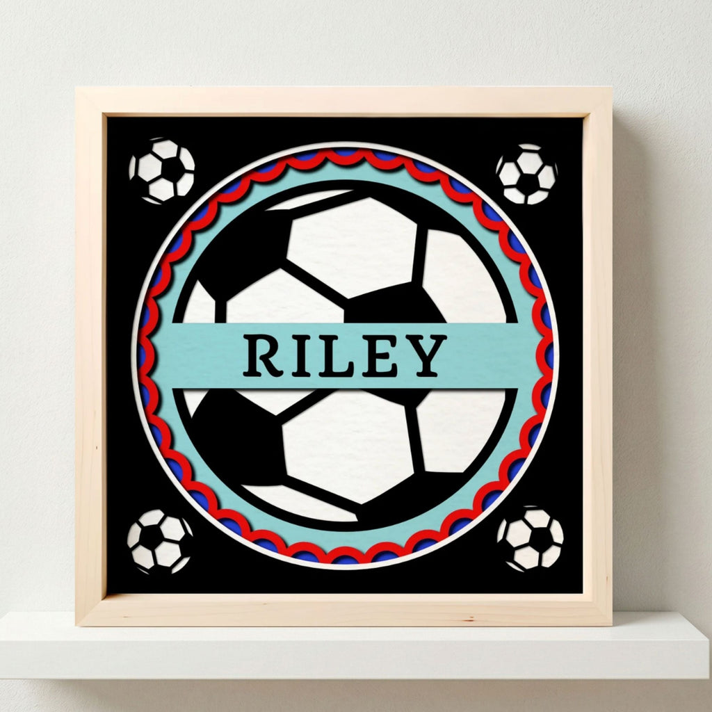 Personalized Soccer Sign Photo Frame - The Caring Creative
