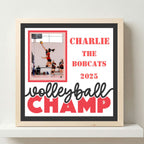 Personalized Volleyball Champ Photo Frame - The Caring Creative