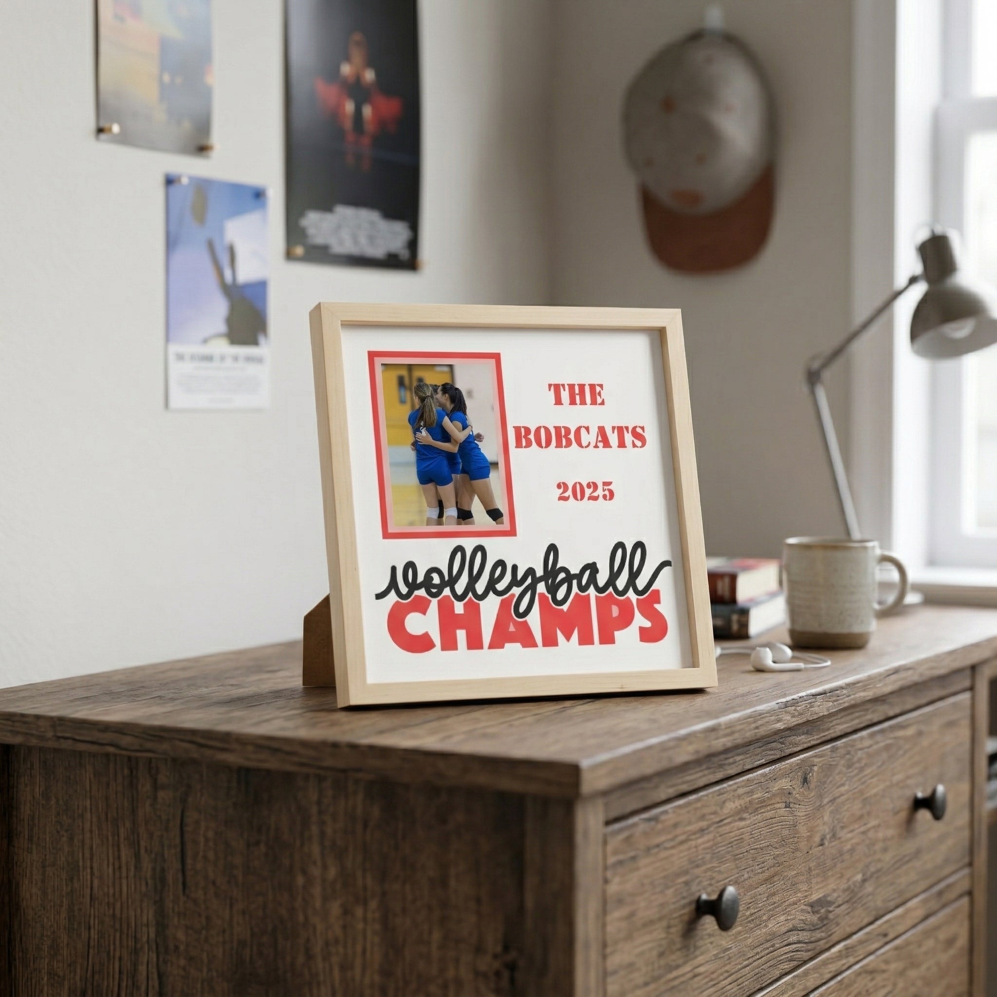 Personalized Volleyball Champs Photo Frame - The Caring Creative